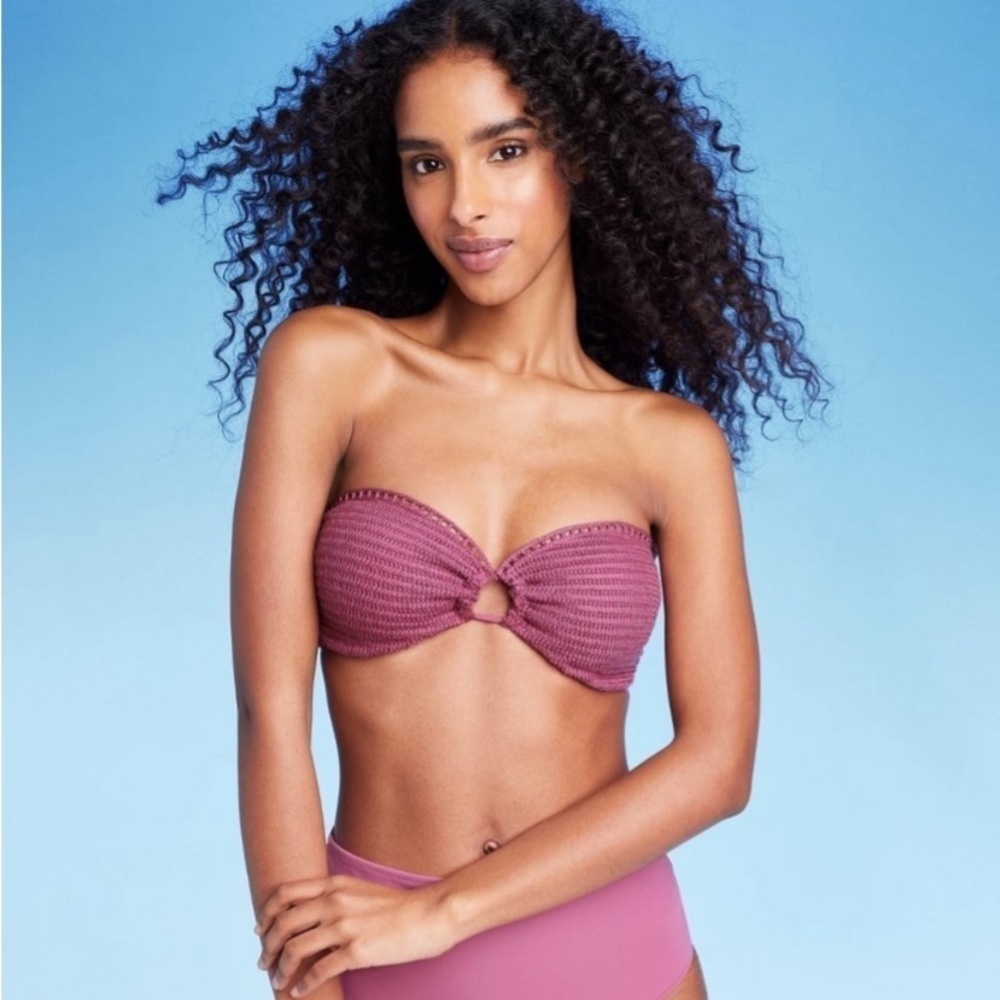 Women's Crochet Bandeau Bikini Top - Shade & Shore